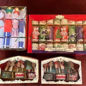The Nutcracker Tale Festive Musical Crackers and Cupcake papers with Toppers